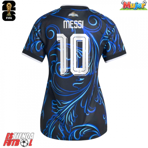 Argentina Lionel Messi #10 Segunda Equipación Mujer Mundial 2026 Manga Corta